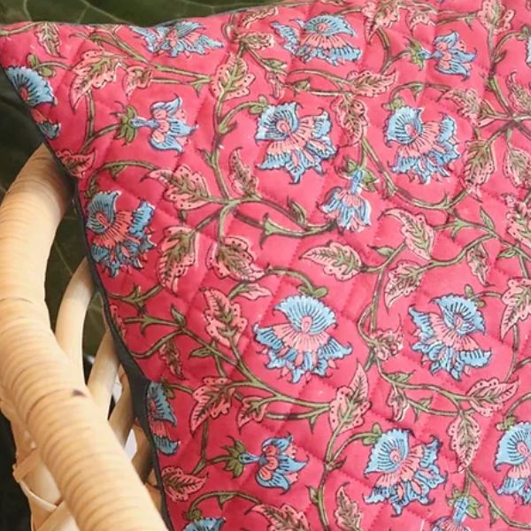 Royal Fuschia Cushion Cover Square (16"X16") Royal Fuschia