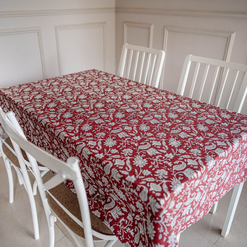 All Over Red Tablecloth