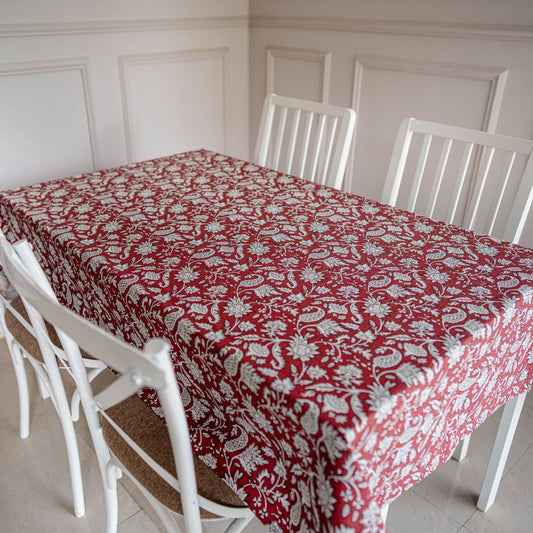 All Over Red Tablecloth