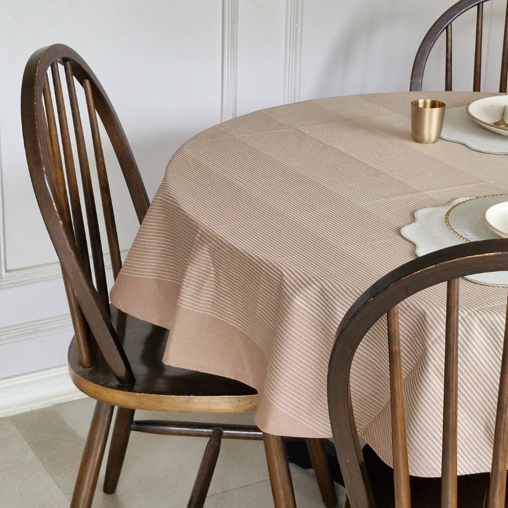 Cinnamon Cream Tablecloth