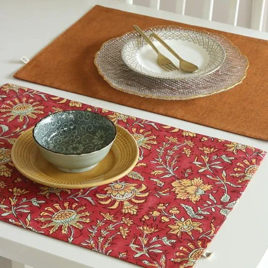 Acres Wild Placemats Rectangle (12" x 17") Red