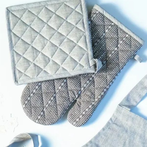 Oven Mitten / Glove - Grey Grey