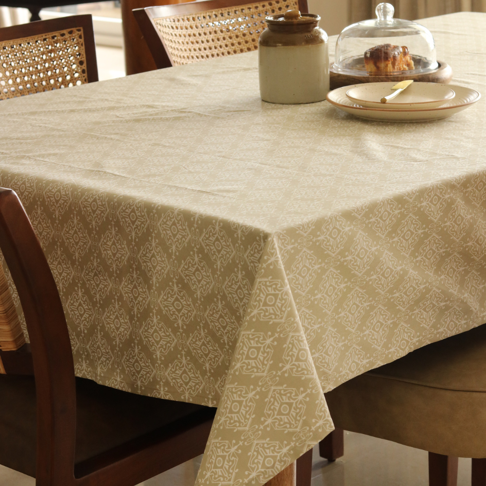 Dholpur Beige Tablecloth Beige