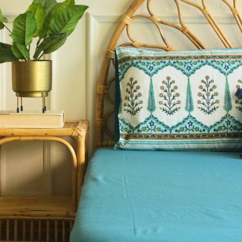 Solid Teal Bedsheet