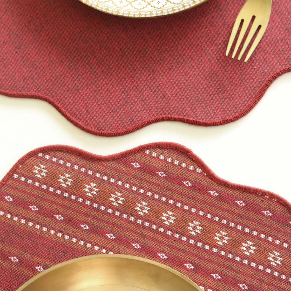 Woven Ruby Red Placemats