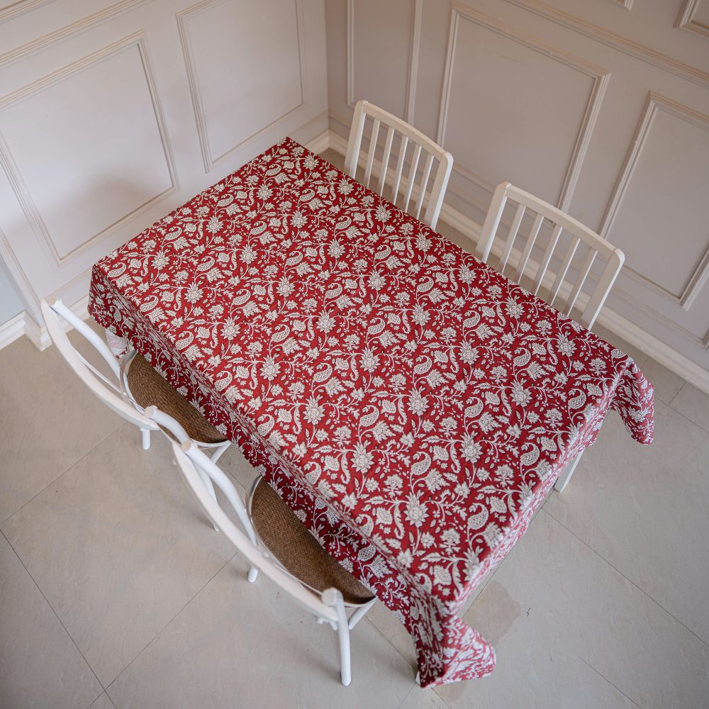 All Over Red Tablecloth