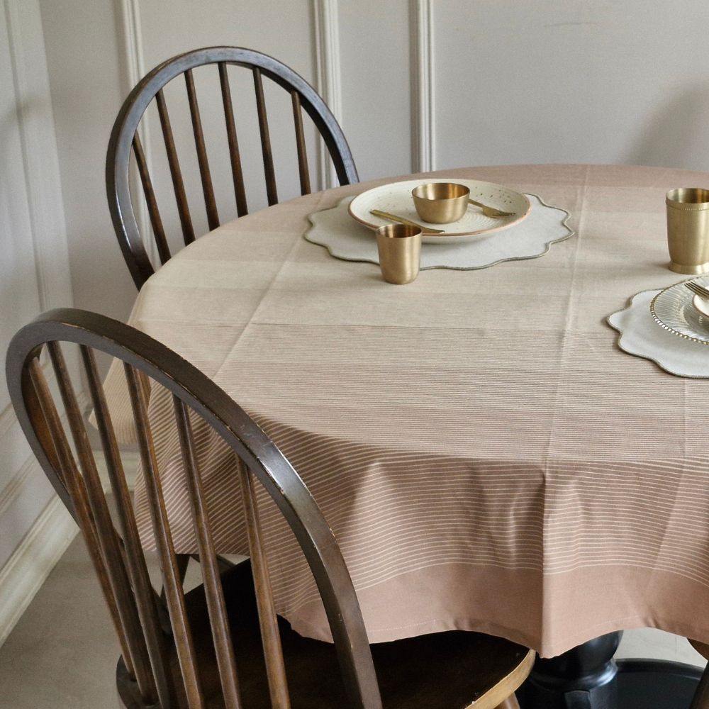 Cinnamon Cream Tablecloth