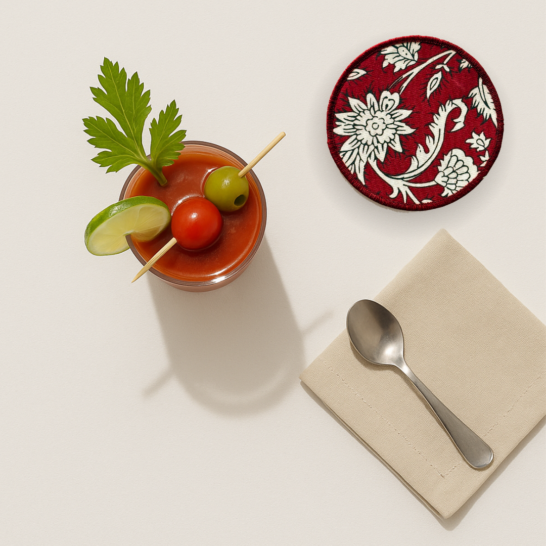 Cotton Coasters - All Over Red