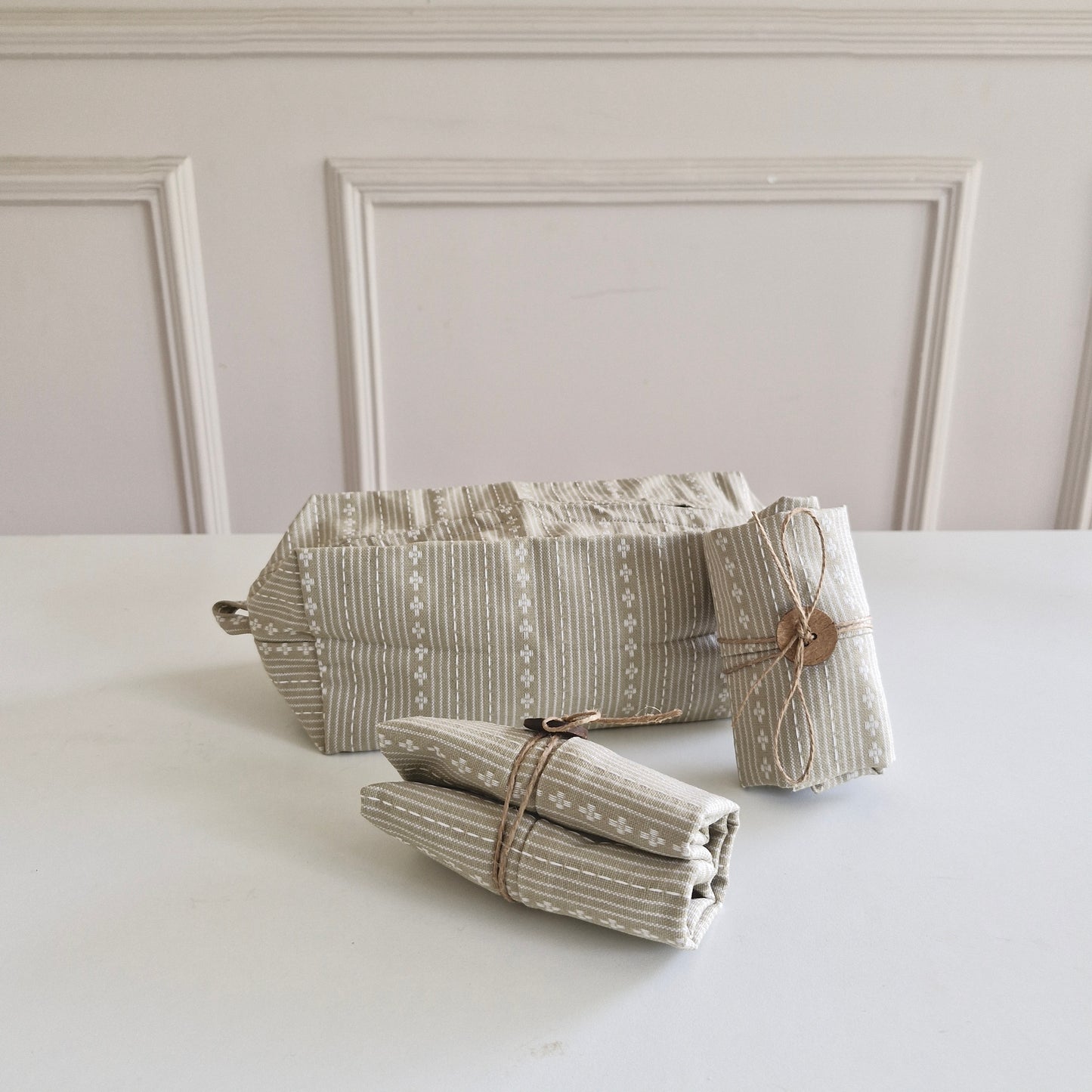 Tuck & Go Pouch - Woven Desert Sand