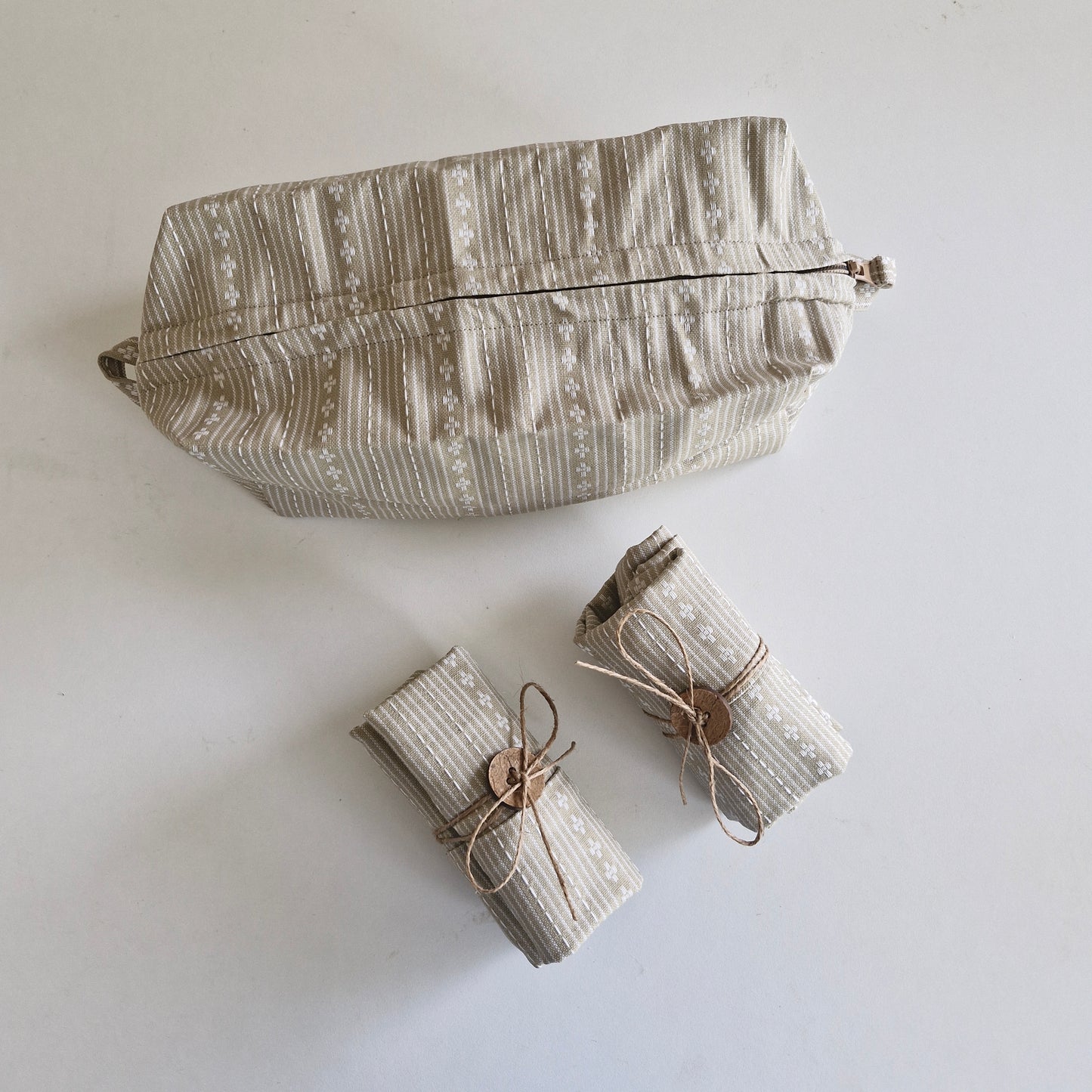 Tuck & Go Pouch - Woven Desert Sand