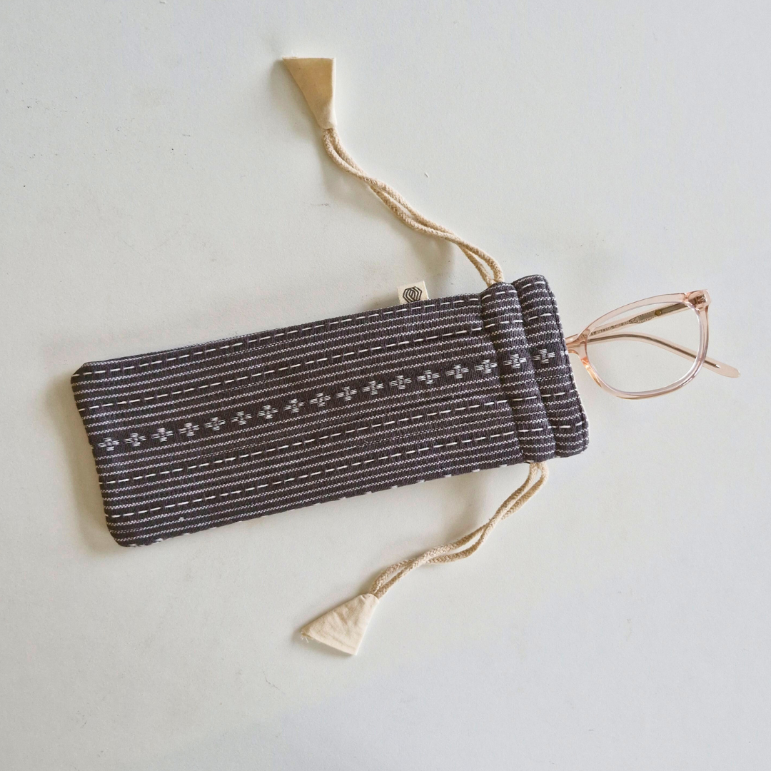 Optical Pouch - Woven Winter Grey