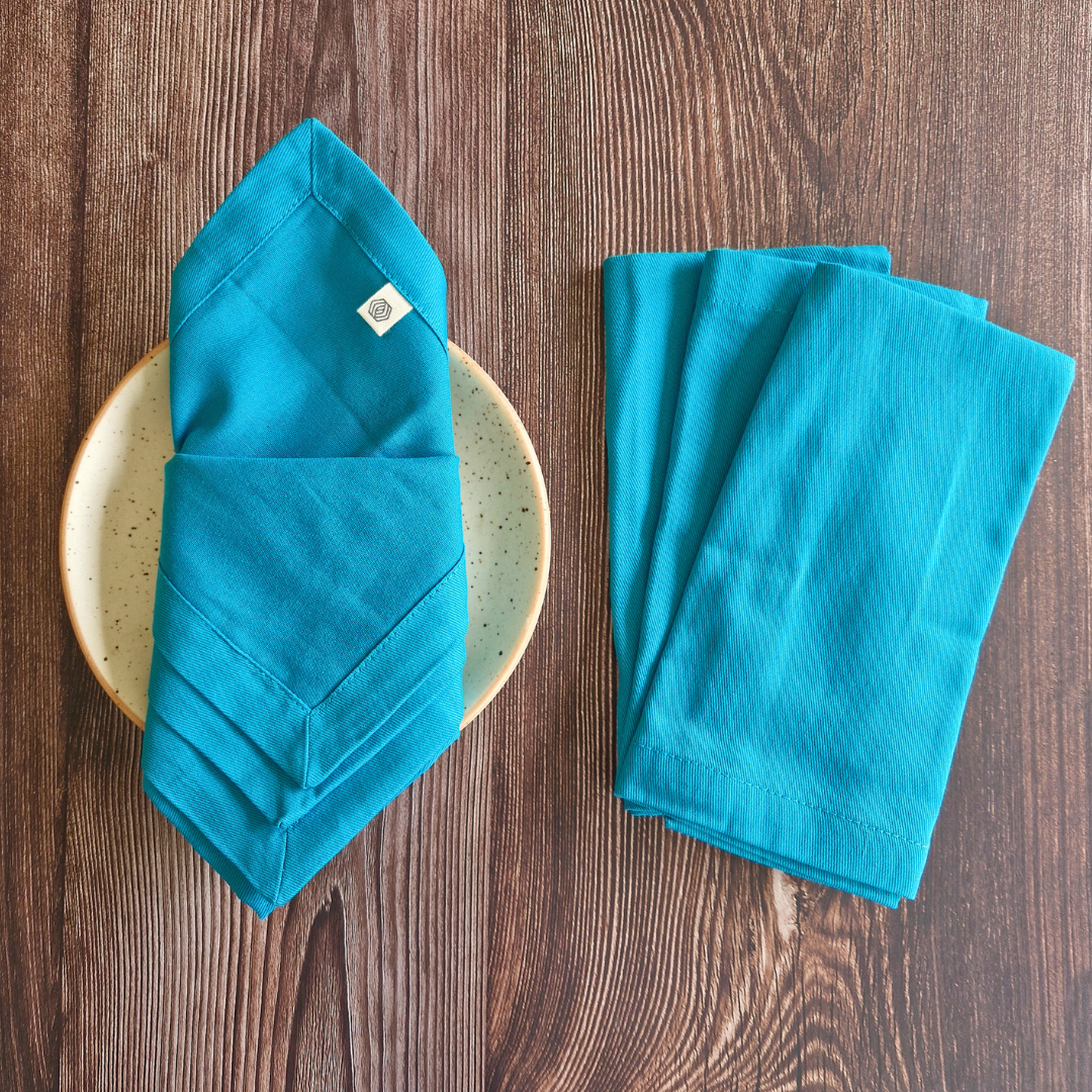 Blue - Cotton Table Napkins