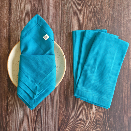 Blue - Cotton Table Napkins
