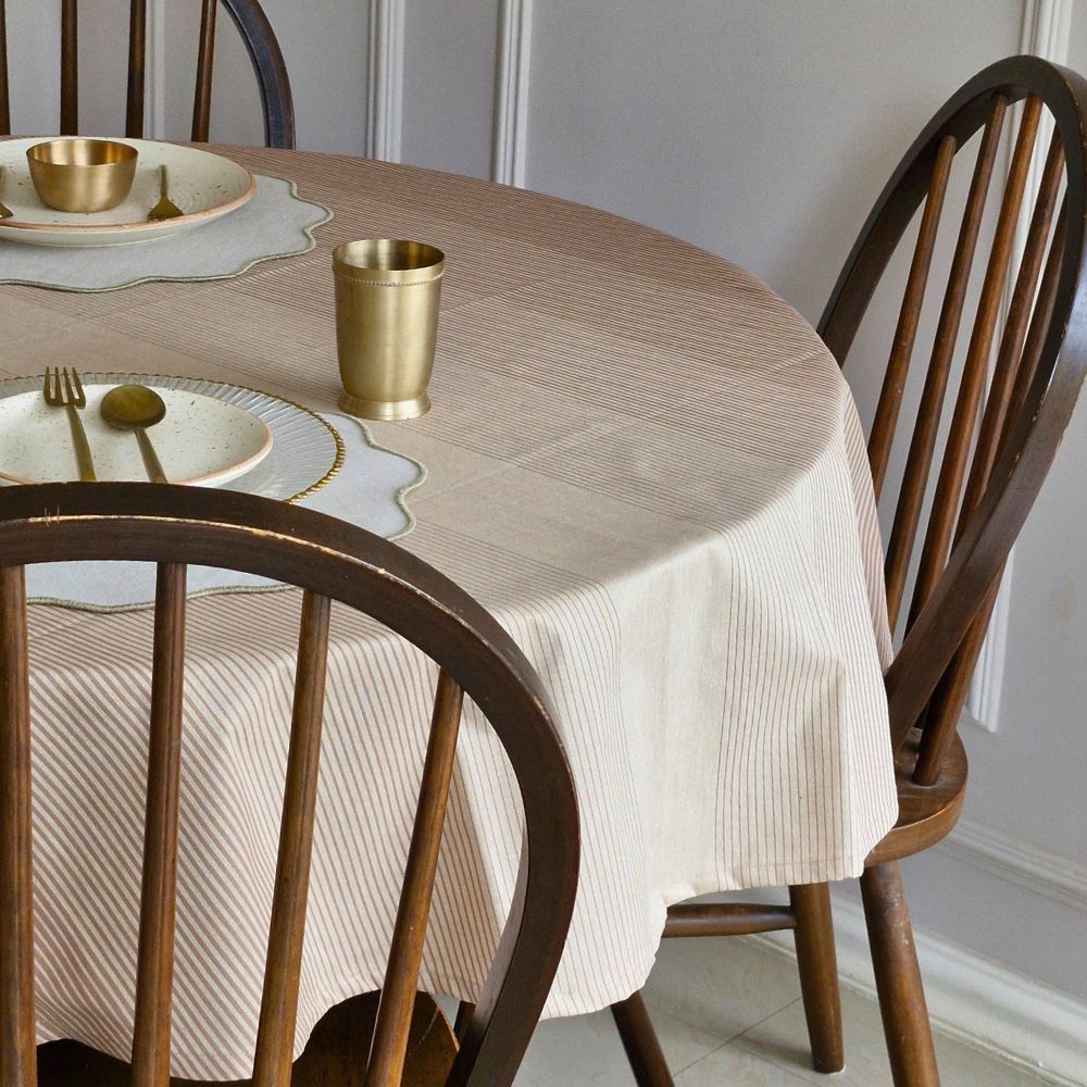 Cinnamon Cream Tablecloth