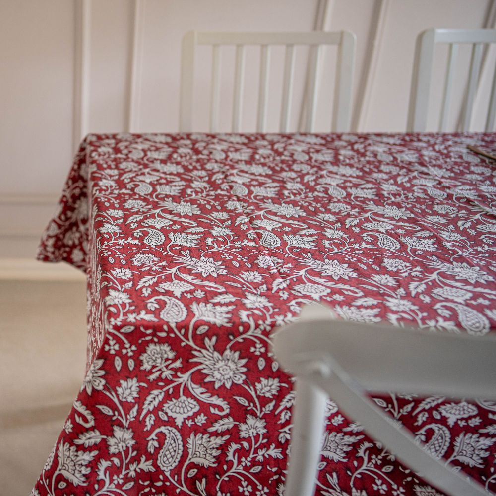 All Over Red Tablecloth