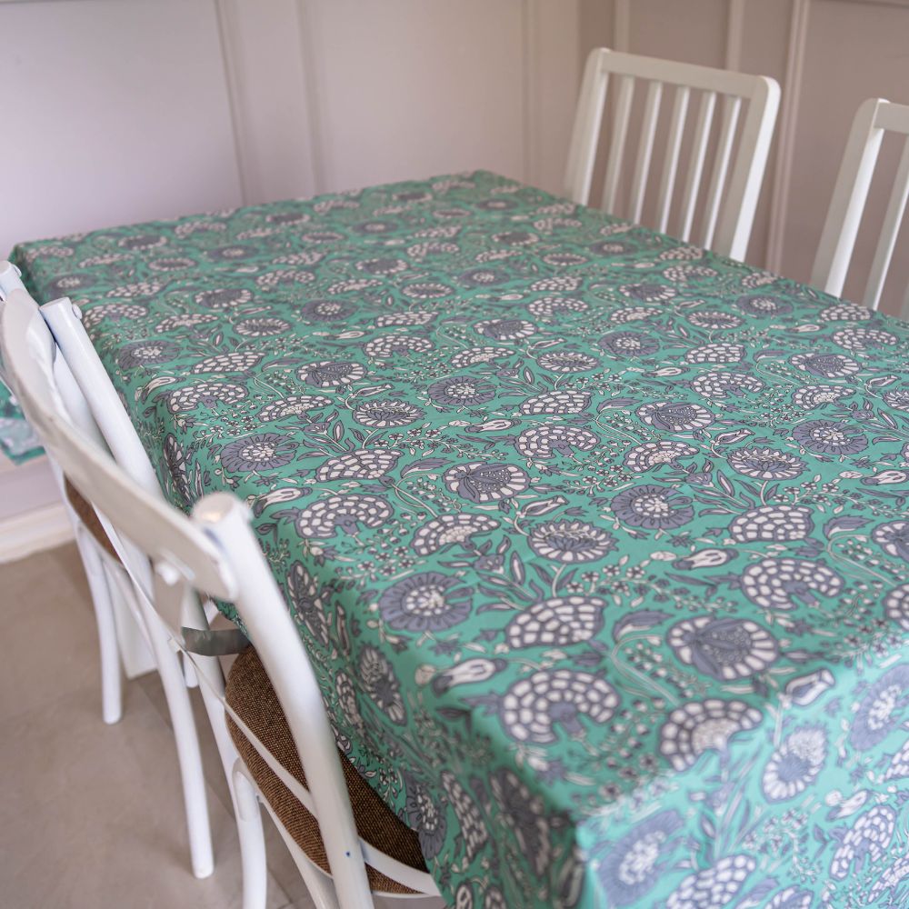 Tranquil Teal Tablecloth