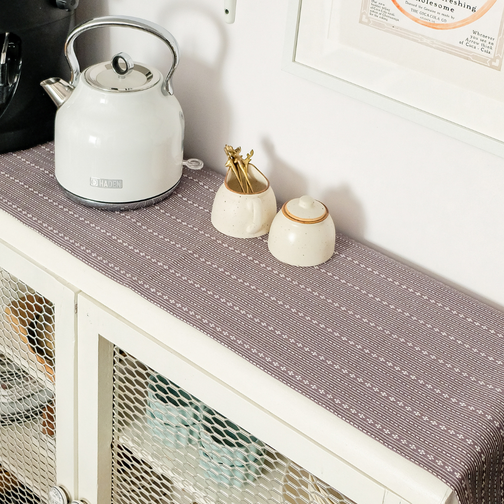 Woven Winter Grey Runner