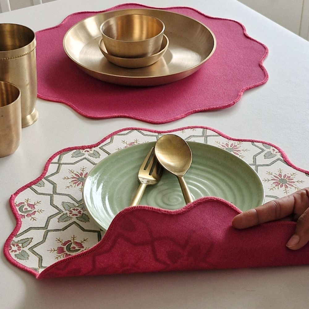 Persian Garden and Pink Placemats