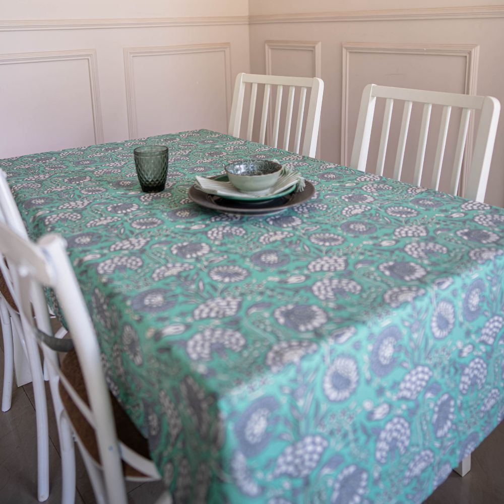 Tranquil Teal Tablecloth