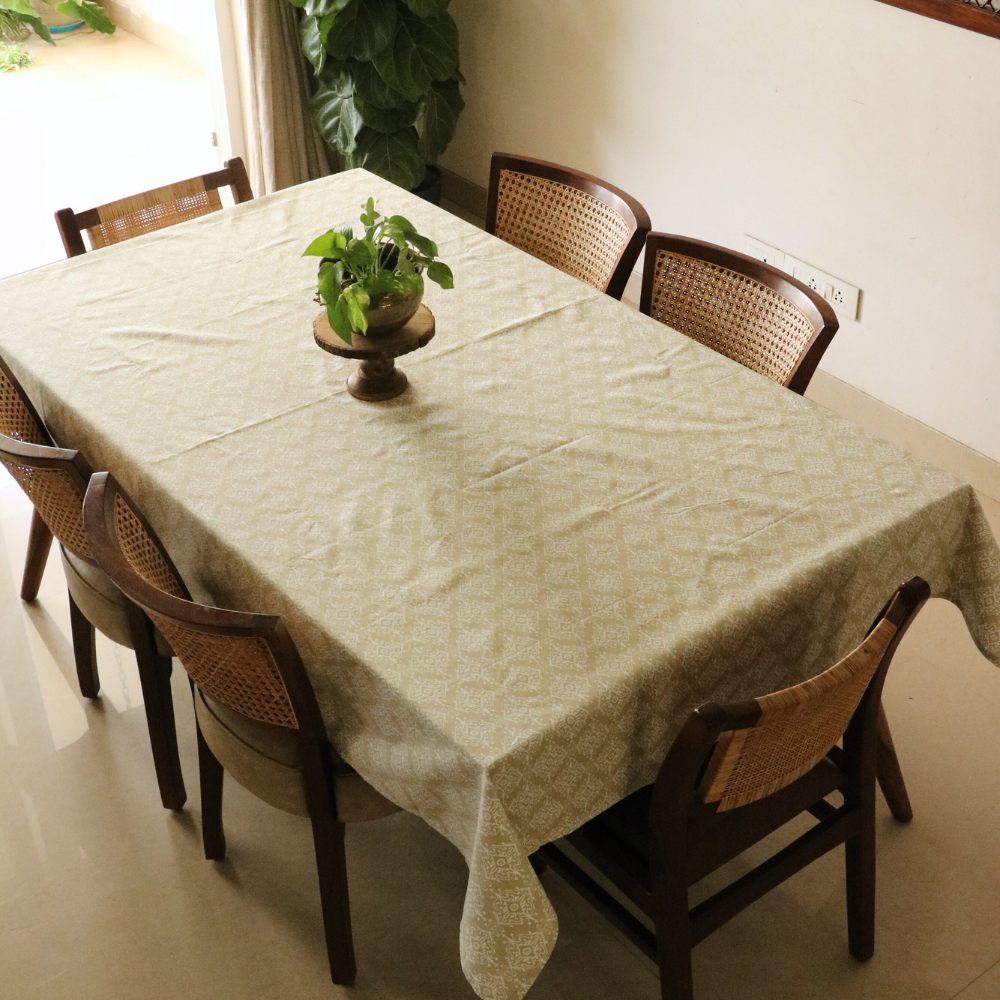 Dholpur Beige Tablecloth Beige