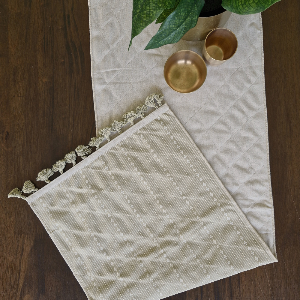 Woven Desert Sand Reversible Runner