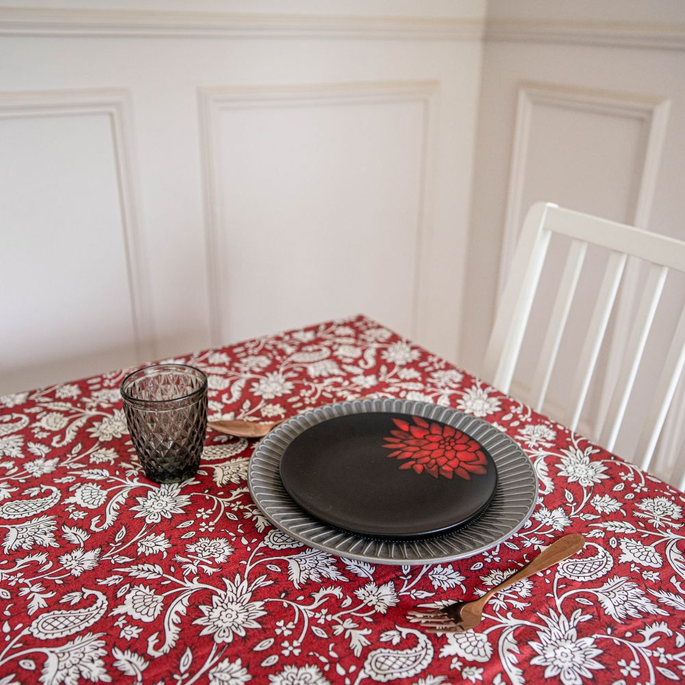 All Over Red Tablecloth