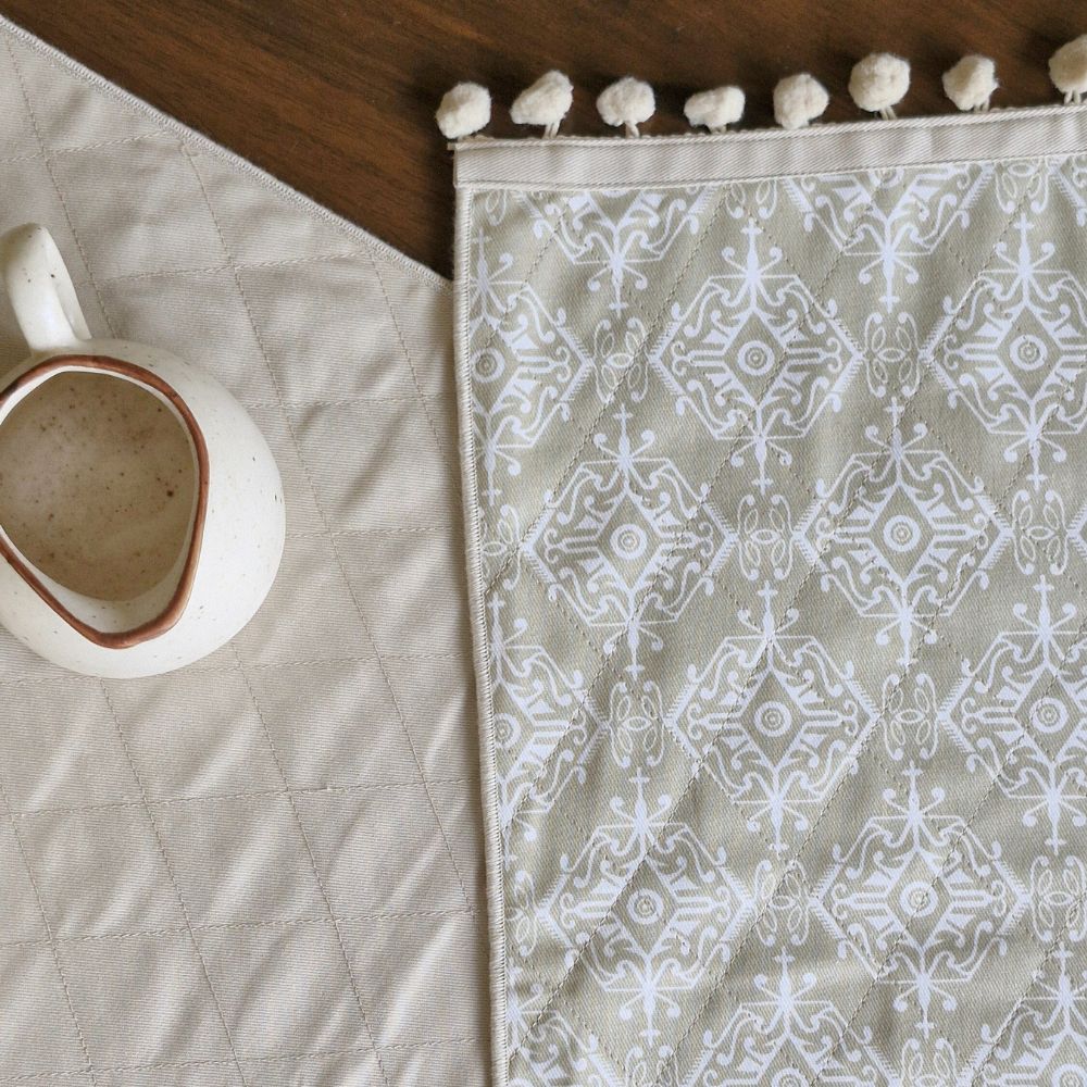 Dholpur Beige Reversible Runner