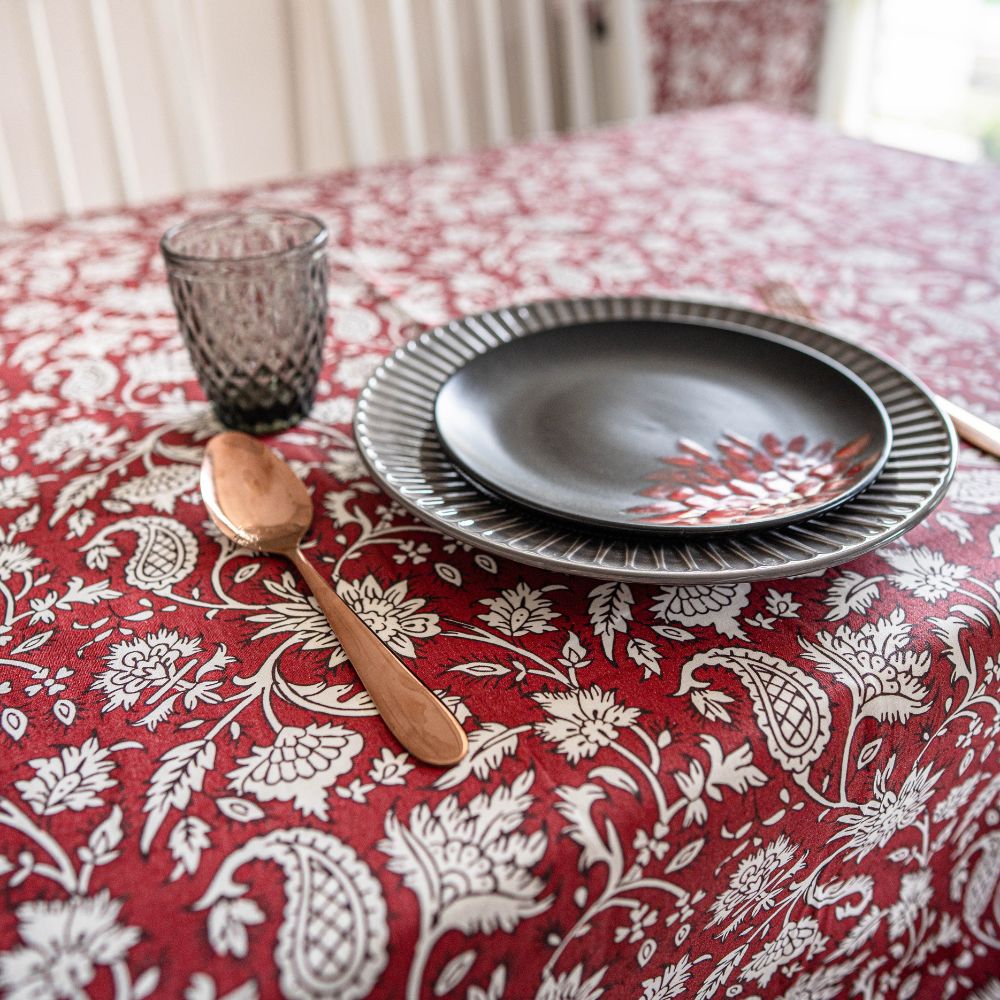 All Over Red Tablecloth