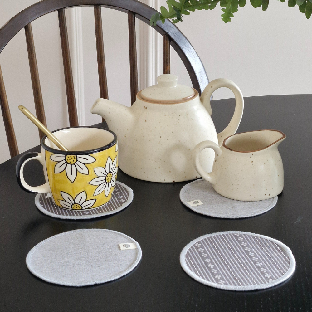 Cotton Coasters - Grey