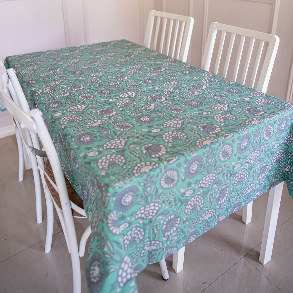 Tranquil Teal Tablecloth