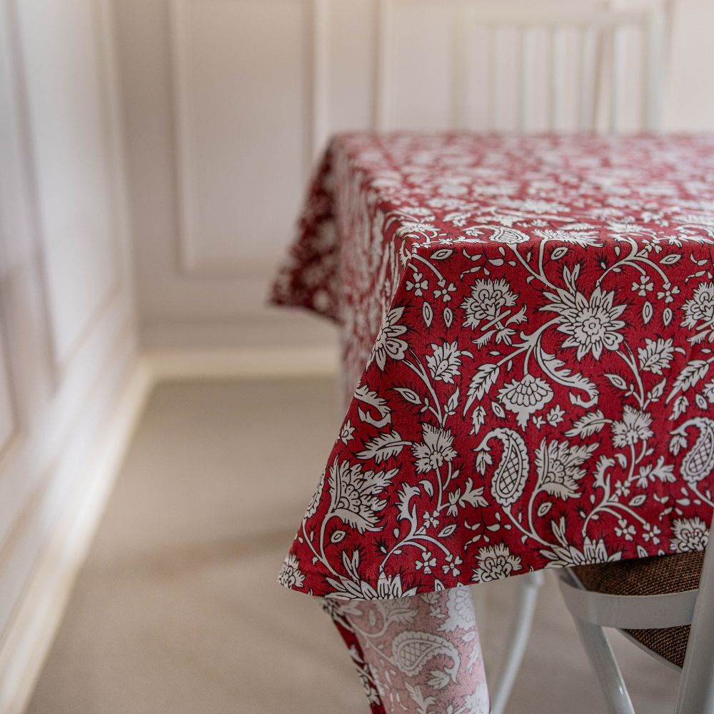 All Over Red Tablecloth