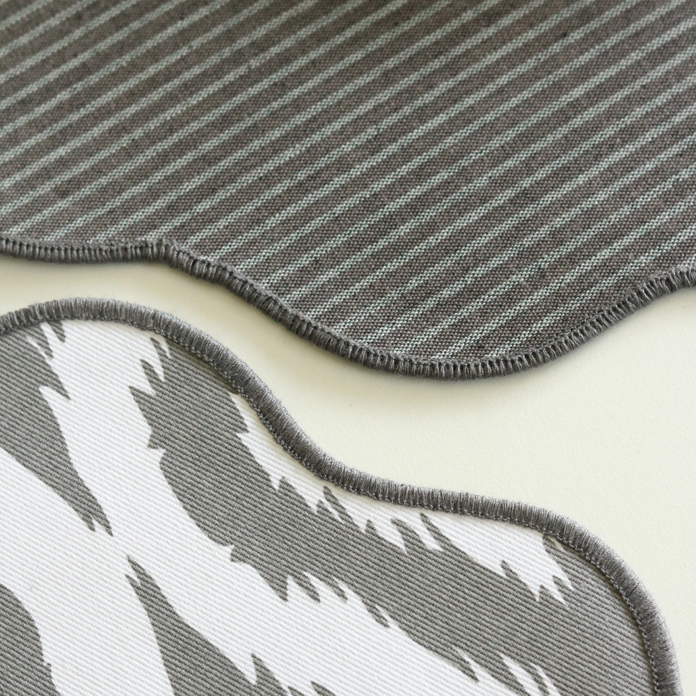 Ikat Grey & Dark Slate Placemats