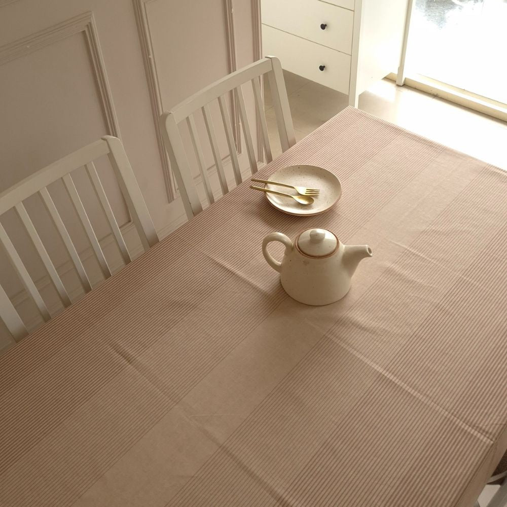 Cinnamon Cream Tablecloth Beige