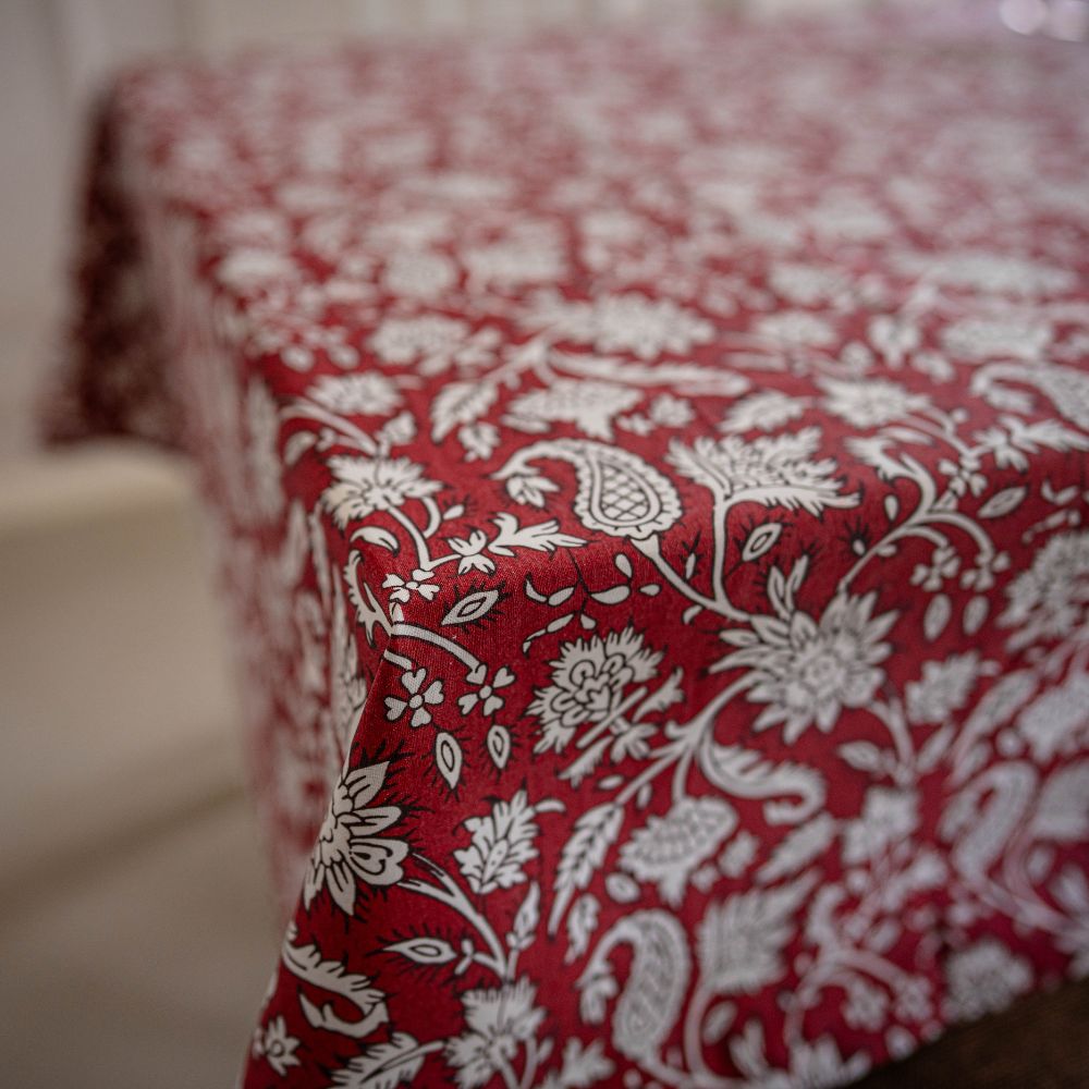 All Over Red Tablecloth