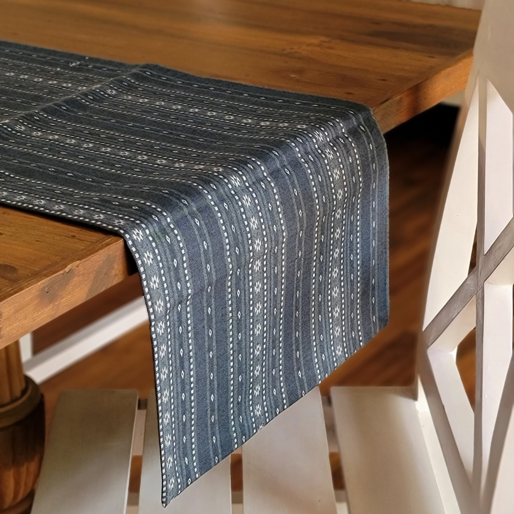 Woven Aegean Blue Runner