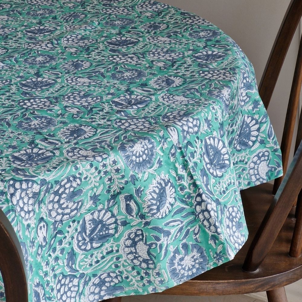 Tranquil Teal Tablecloth