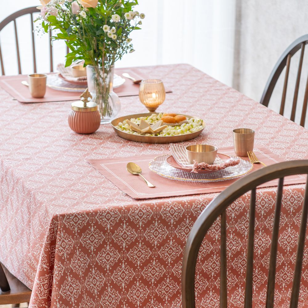 Agra Red Tablecloth