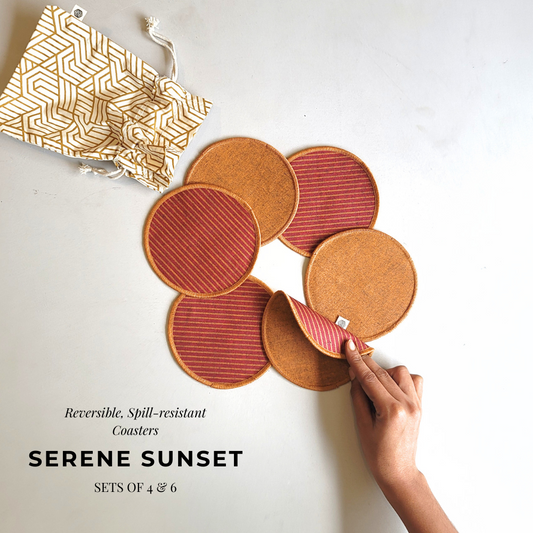 Cotton Coasters - Serene Sunset