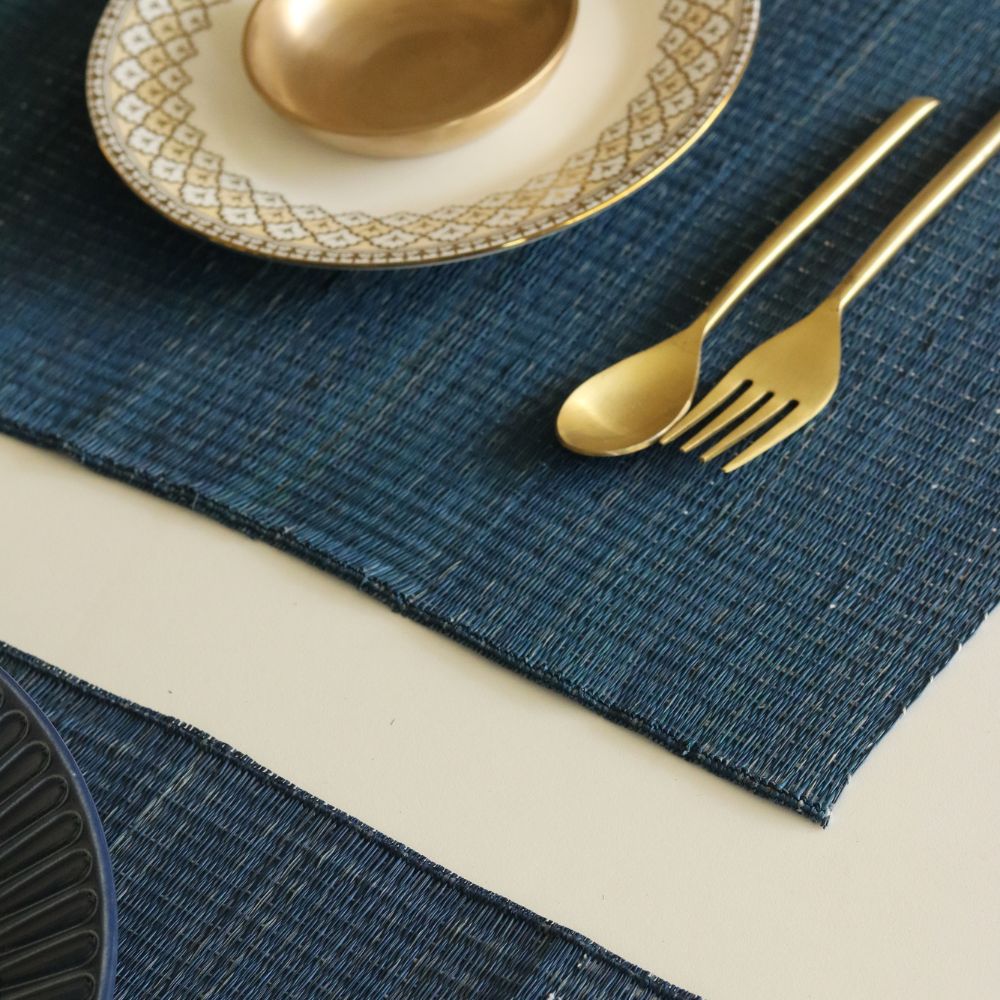 Masland Handwoven Madur Reed Placemats - Blue