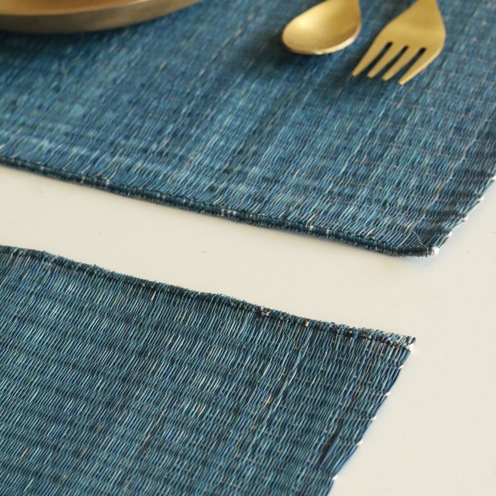 Masland Handwoven Madur Reed Placemats - Blue