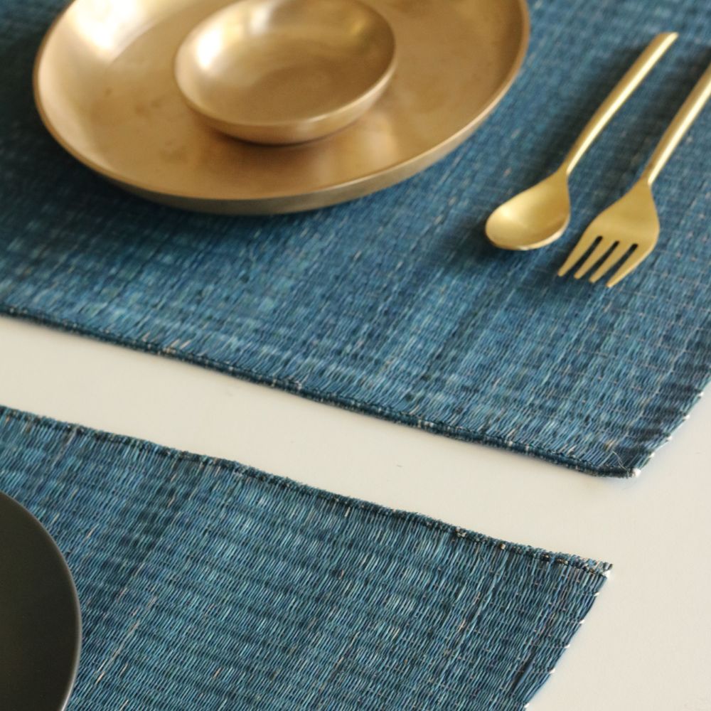 Masland Handwoven Madur Reed Placemats - Blue