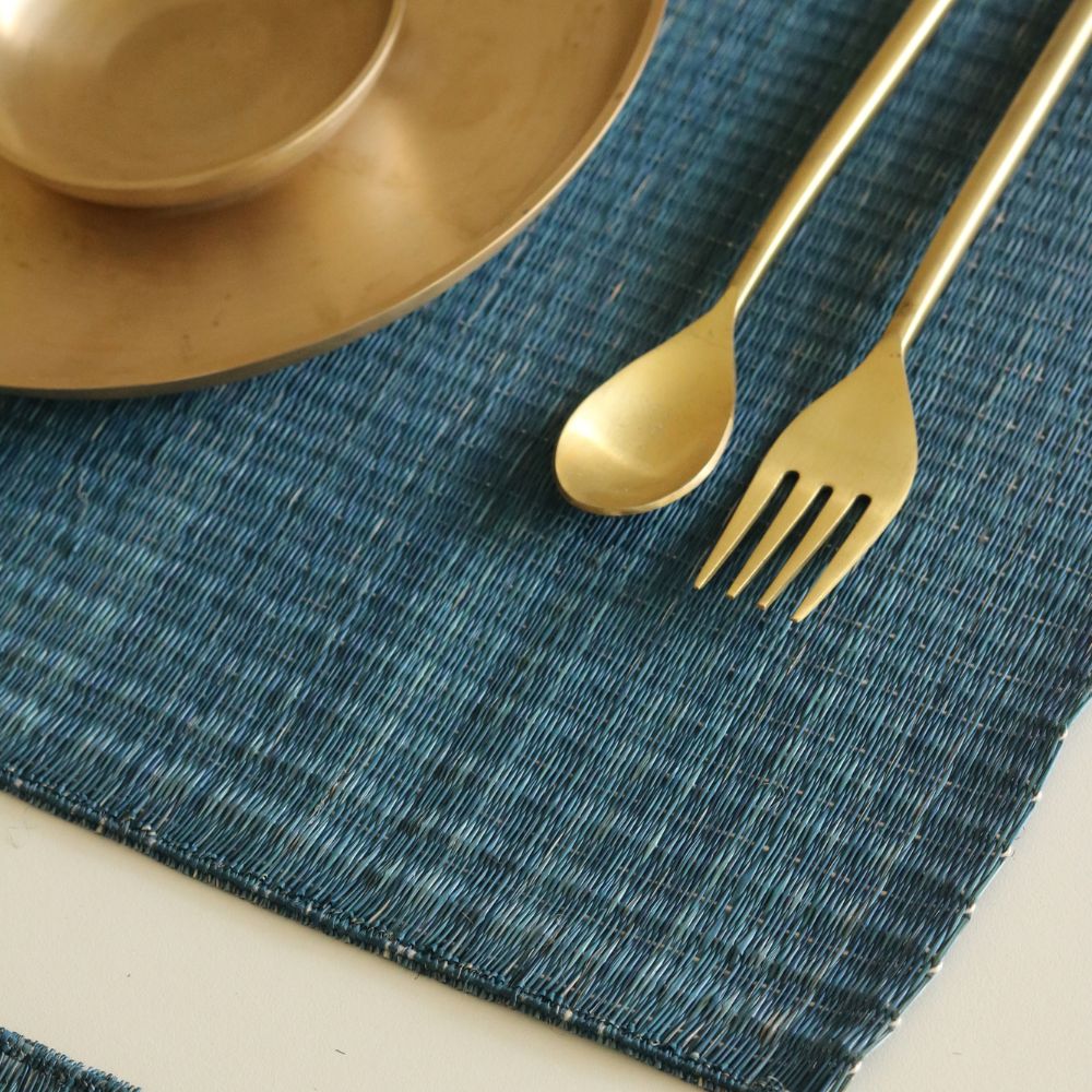 Masland Handwoven Madur Reed Placemats - Blue