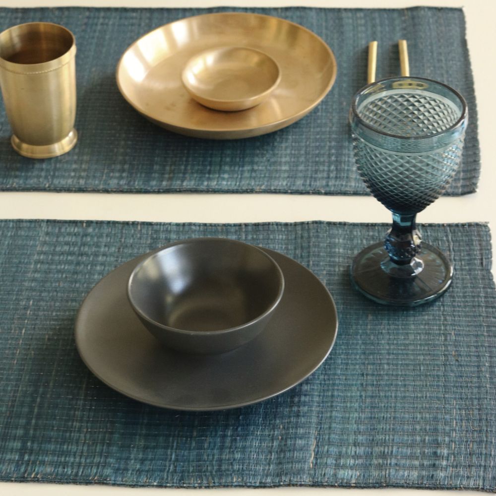 Masland Handwoven Madur Reed Placemats - Blue