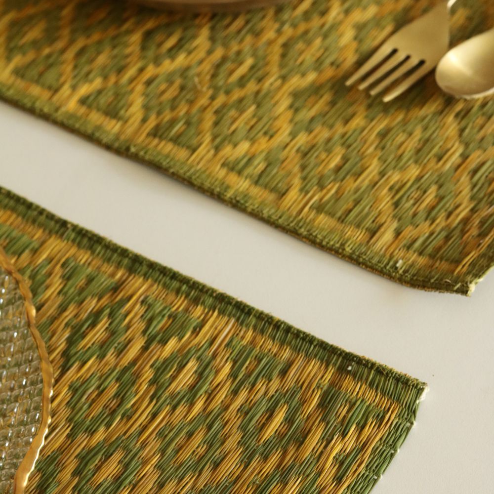 Masland Handwoven Madur Reed Placemats - Green