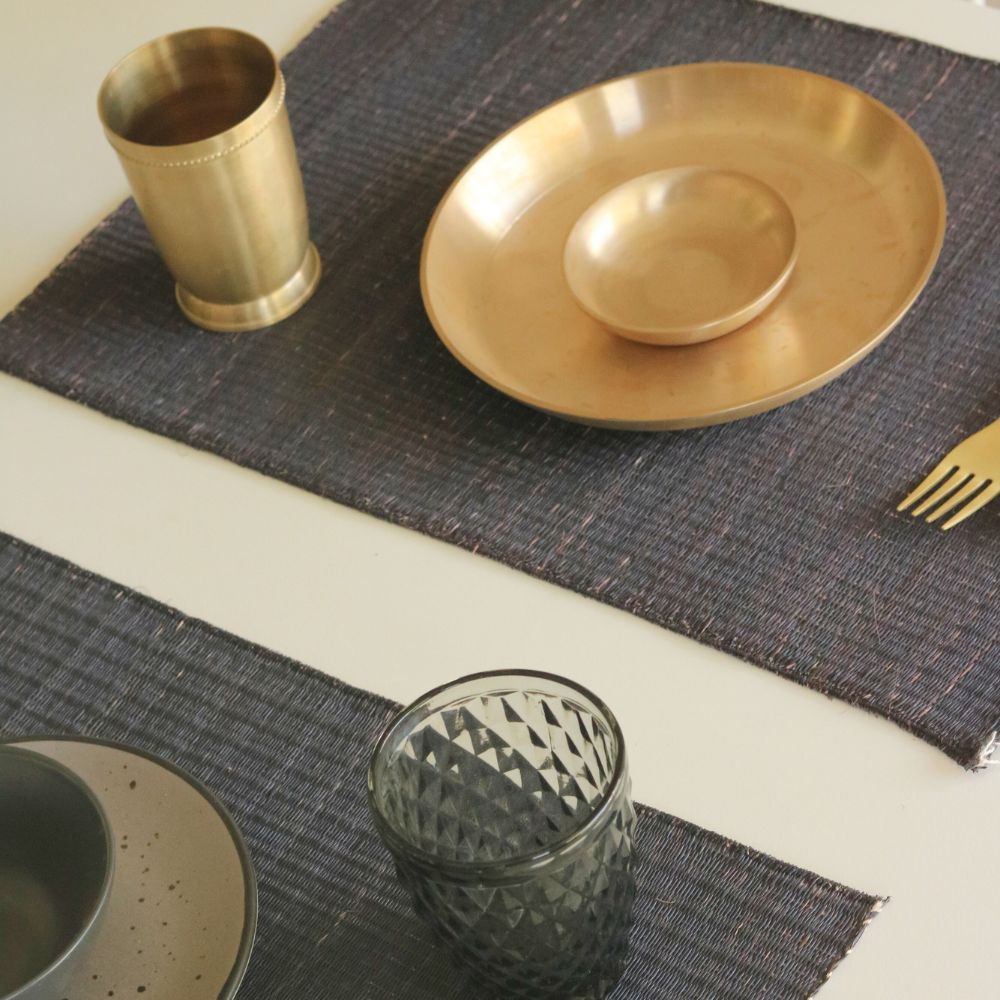 Masland Handwoven Madur Reed Placemats - Grey