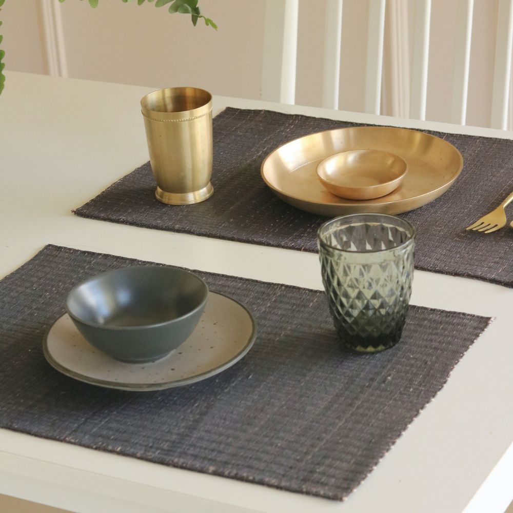 Masland Handwoven Madur Reed Placemats - Grey