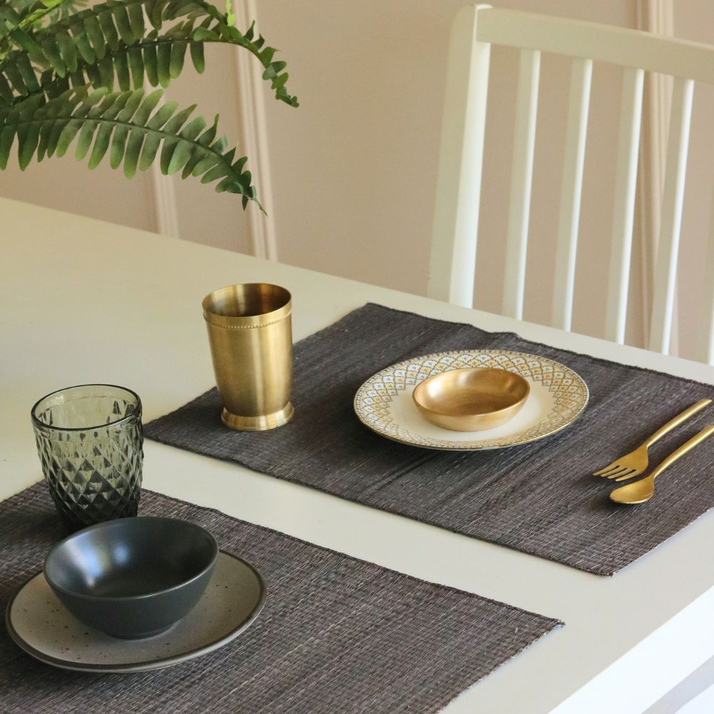 Masland Handwoven Madur Reed Placemats - Grey