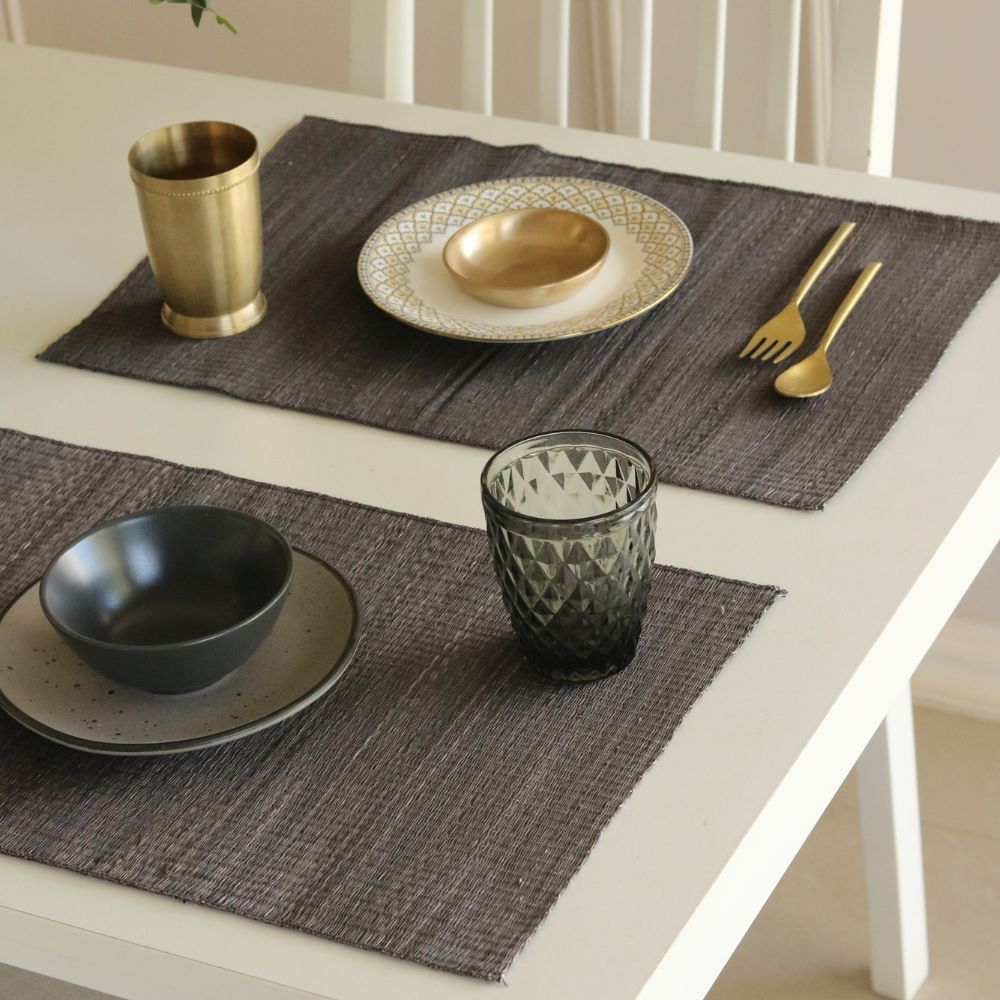 Masland Handwoven Madur Reed Placemats - Grey