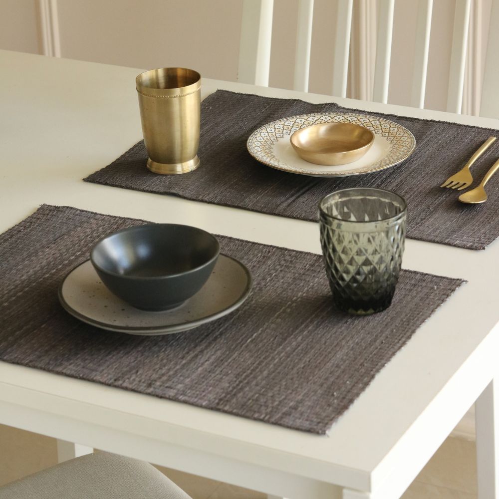 Masland Handwoven Madur Reed Placemats - Grey