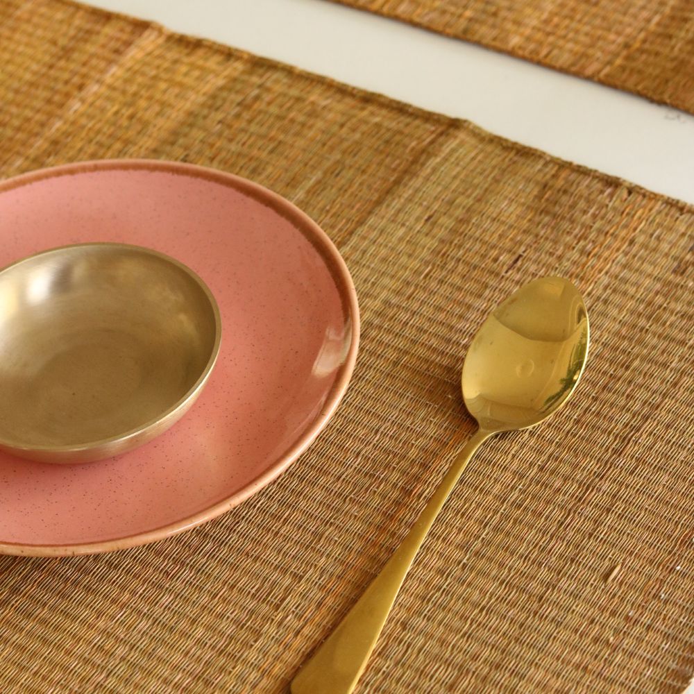 Masland Handwoven Madur Reed Placemats - Mustard